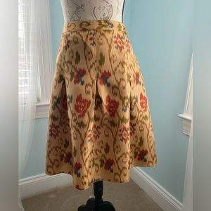 J. Jill patterned silk skirt